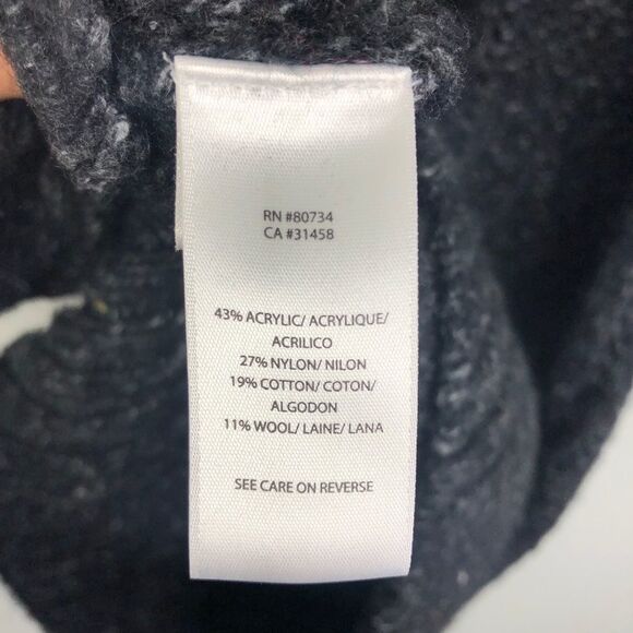 BCBGMAXAZRIA | Sweater Tunic or Dress Gray Black Heathered Women’s Size Medium - Picture 9 of 9